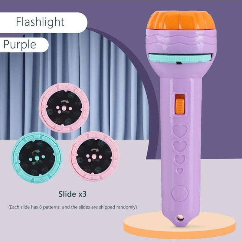 Baby Sleeping Story Book Flashlight Projector Torch Lamp Toy - Early Education Toy for Kids - Perfect Holiday, Birthday, or Xmas Gift - Light Up their World