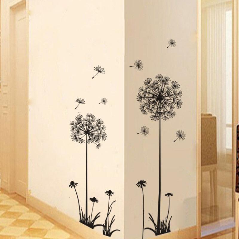 Hot Black Sitting Room Bedroom Wall Stickers | Household Adornment Decor | Decals Mural Art Poster On The Wall