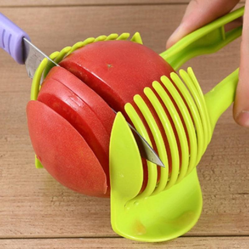 Handheld Tomato Onion Slicer | Multifunctional Fruit and Vegetable Cutter | Kitchen Accessories