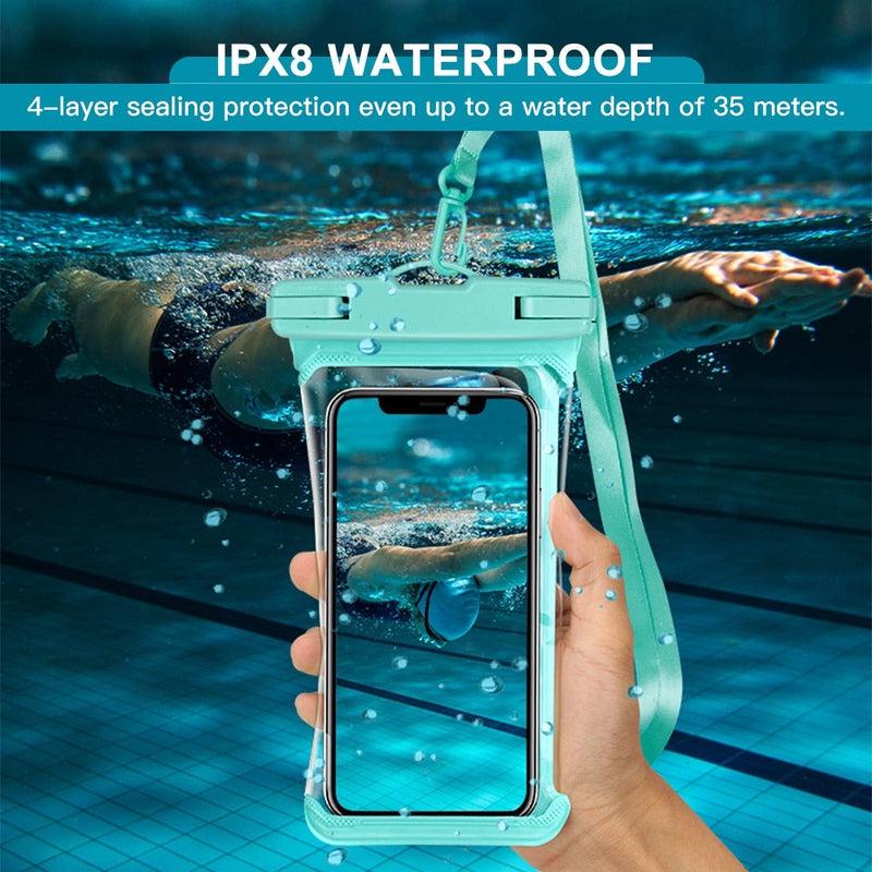 IPX8 Waterproof Phone Pouch for Outdoor Water Sports - Keep Your Phone Safe & Dry!