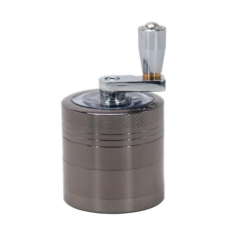 Effortless Grinding with the 40mm Zinc Alloy 4-Layer Cigarette Grinder | Hand-Operated Metal Grinder with Handle for Spices, Herbs & Weed