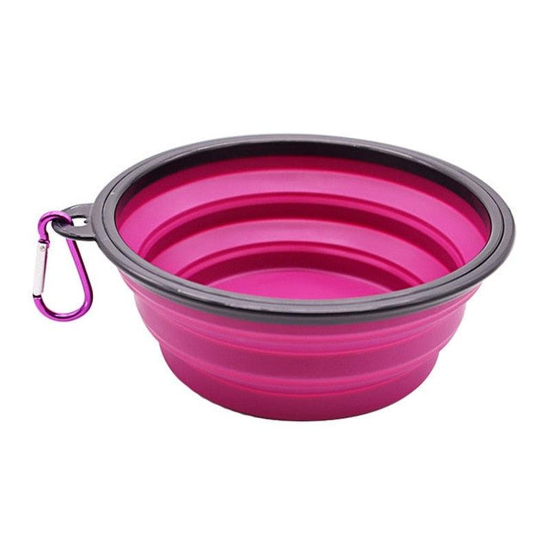 Foldable Silicone Pet Bowl | Portable and Collapsible Feeder for Dogs | Ideal for Outdoor Camping & Travel | 350ml & 1000ml