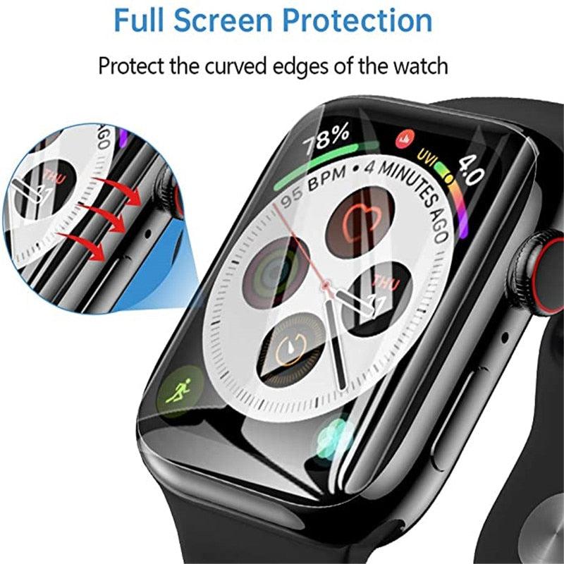 Screen Protector Clear Full Protective Film for Apple Watch - Compatible with Apple Watch 8, 7, 6, SE, 5, 4 | Multiple Size Options | Enhanced Protection for iWatch