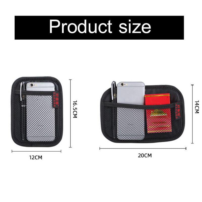 Car Storage Mesh Leather Bag: Oxford Fabric Storage Bag for Phones, Personal Items, and Keys - Best Car Accessories