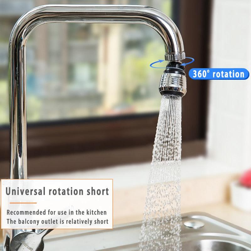 360 Rotatable Bubbler Faucet Extender | 2 Modes, High Pressure, Water-Saving Kitchen Gadget | Versatile Bathroom & Kitchen Accessory for Enhanced Water Efficiency