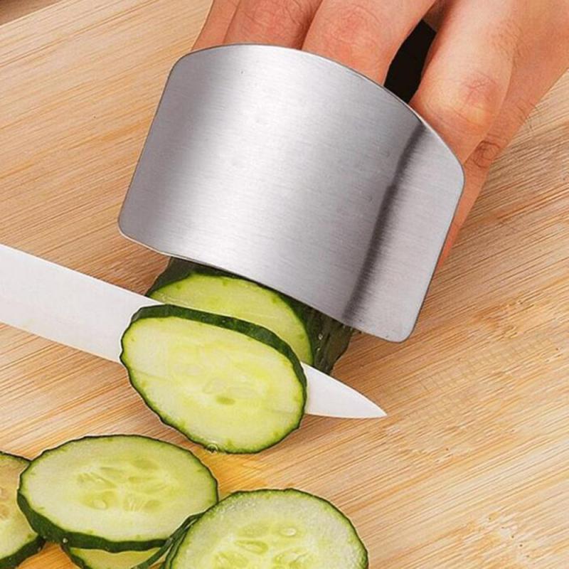 Stainless Steel Finger Guard | Safety Vegetable Cutter Hand Guard | Kitchen Tool