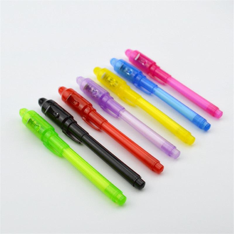 Magical UV Black Light Pen: 2-in-1 Luminous Light Pen for Drawing & Learning Education Toys