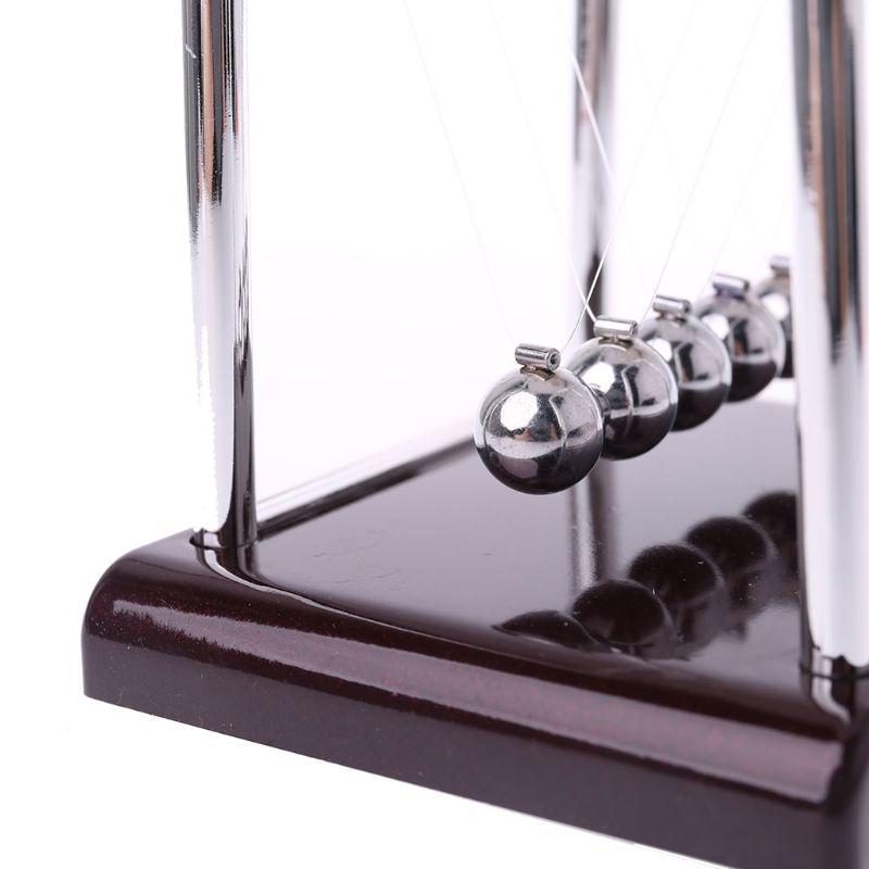 Cradle Metal Pendulum Ball | Physics Science Desk Table Decor | Steel Balance Ball | Newton Ball