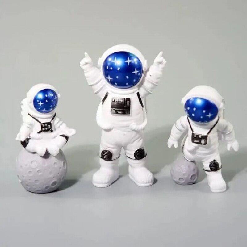 3 Resin Astronaut Figure Statues | Educational Toys Gift | Home Decoration