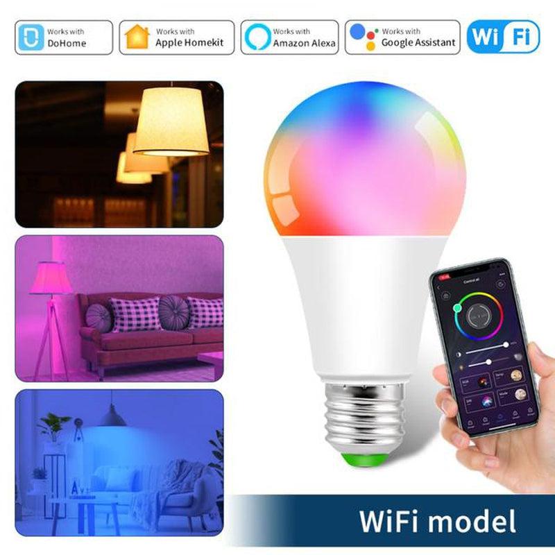 Bluetooth E27 Smart Light Bulb | Dimmable RGB Cold Warm Light, 12W LED Lamp