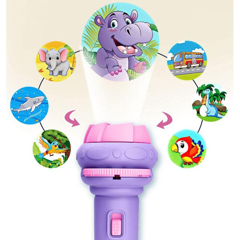 Baby Sleeping Story Book Flashlight Projector Torch Lamp Toy - Early Education Toy for Kids - Perfect Holiday, Birthday, or Xmas Gift - Light Up their World